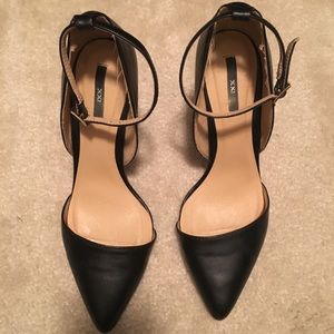 Forever 21 pointed toe stilettos with ankle strap